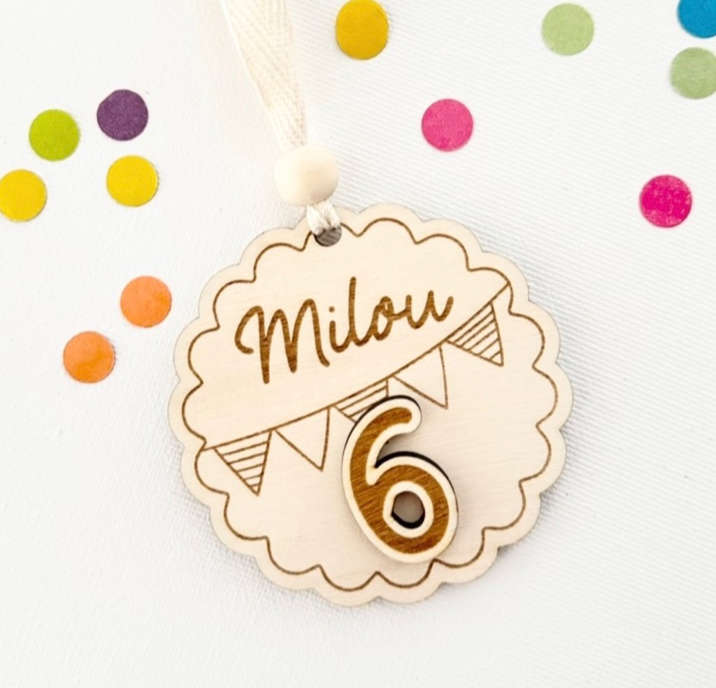 Verjaardagsketting schulprand