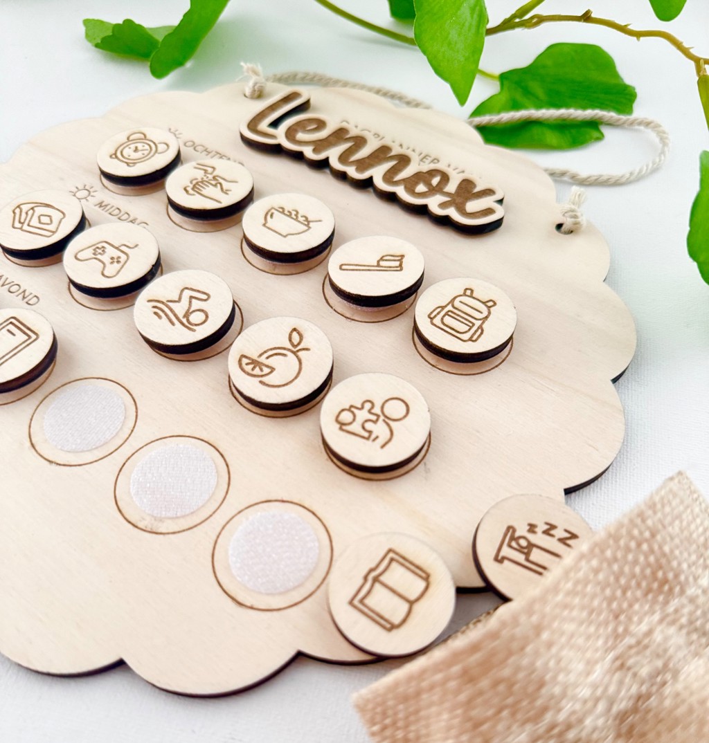 Dagplanner schulprand met symbolen